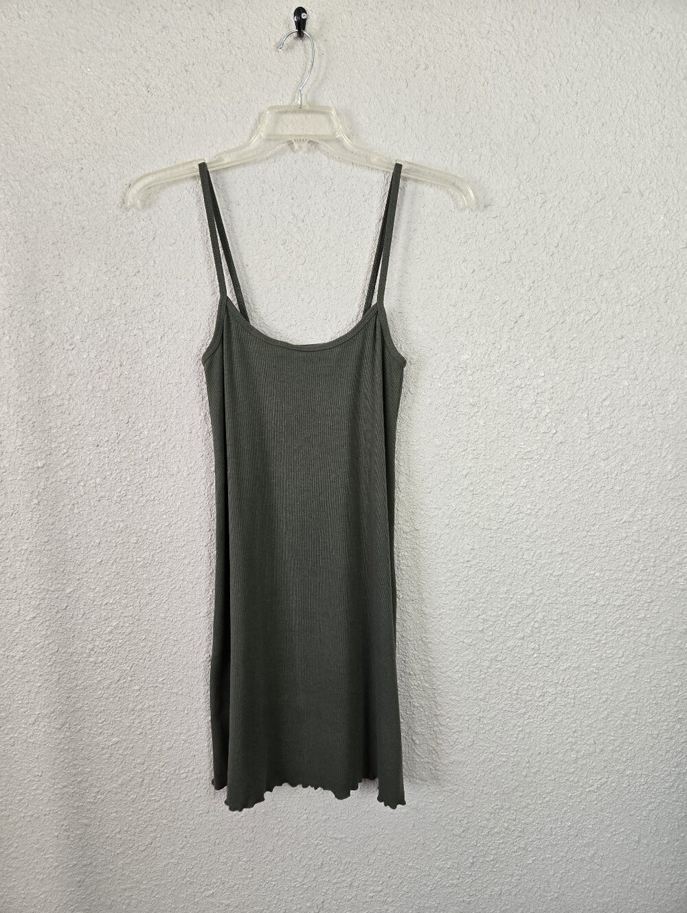 Abound Green Ribbed Tank Dress Size Medium New #2C864